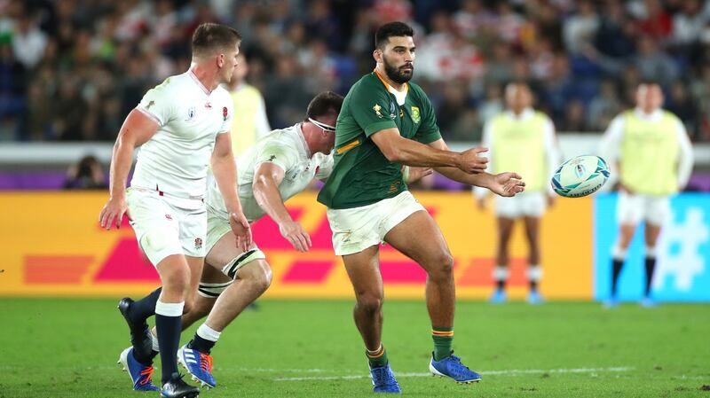 Damian de Allende: Johann van Graan’s overall success as Munster coach looks like it requires RG Snyman and de Allande to add the necessary size and power next season. Photograph: Photo by Cameron Spencer/Getty Images)