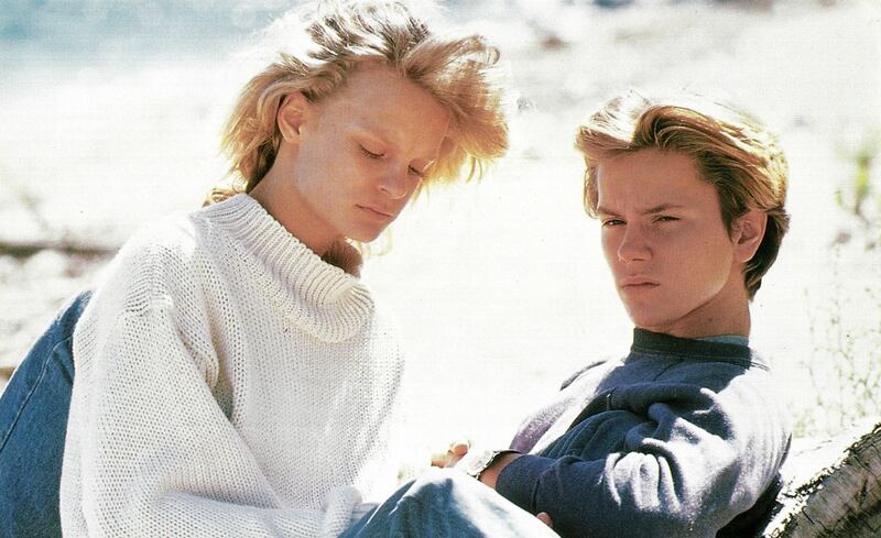 River Phoenix: the actor with Martha Plimpton in Running On Empty, 1988