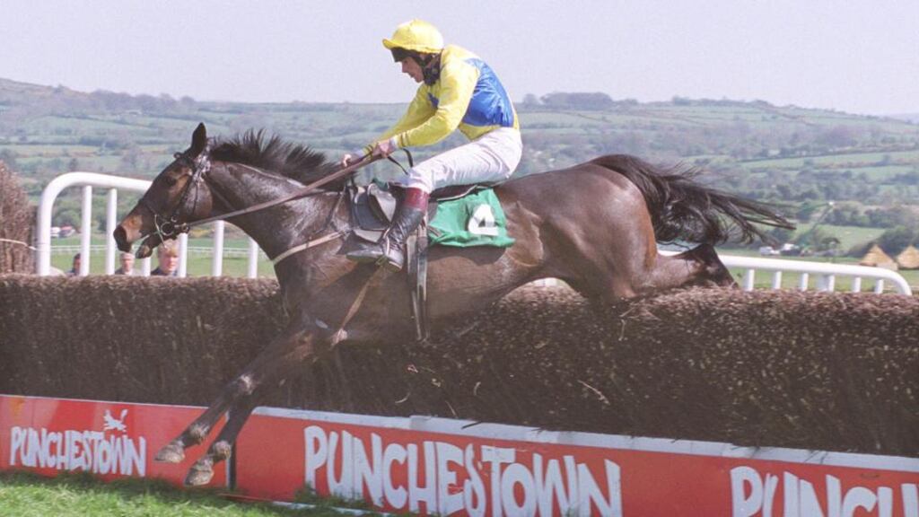 1996 Gold Cup winner Imperial Call, pictured here with Ruby Walsh onboard at Punchestown in 1999, has died age 25