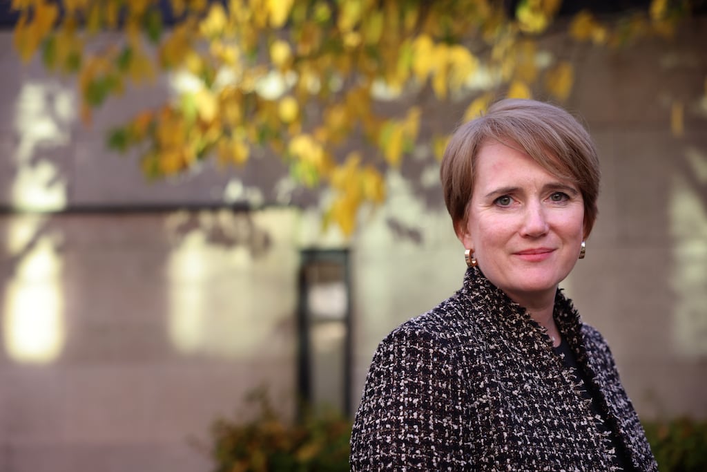 Kara Owen at the British embassy in Dublin. Photograph: Dara Mac Dónaill