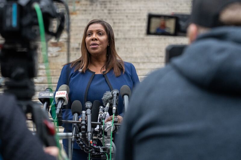Letitia James, New York's attorney general. Photograph: Jeenah Moon/Bloomberg