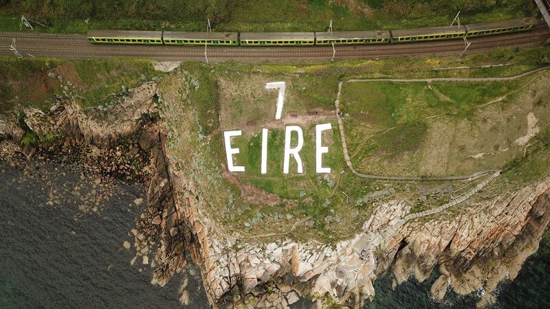 The historical Éire sign in Dalkey which was restored in 2019. File photograph: Enda O’Dowd
