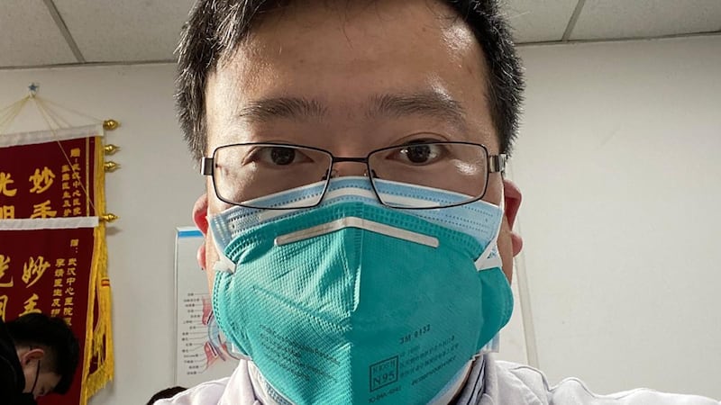 An undated handout photo shows Dr Li Wenliang, who had issued a warning about the coronavirus. Photograph: Handout