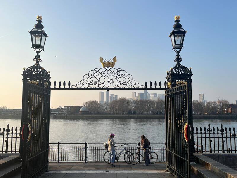 The Water Gate on the bank of the river Thames at the old Royal Naval College, Greenwich. Photograph: Mark Paul