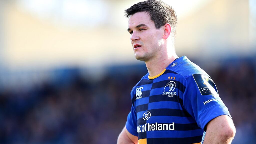 Johnny Sexton did not have his best game in a Leinster jersey against Wasps at the RDS. Photograph: Ryan Byrne/Inpho.
