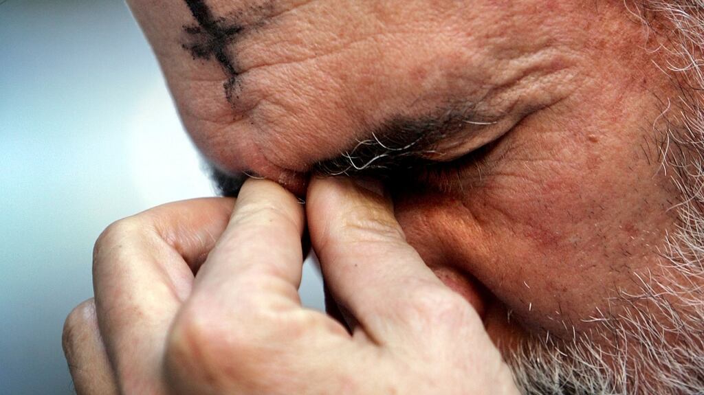 ‘The only ash on my face nowadays comes from the stove in my studio shed, where I have lingered all through the lockdowns, daydreaming about the lovely world that once existed before Covid-19. File photograph: David McNew/Getty Images