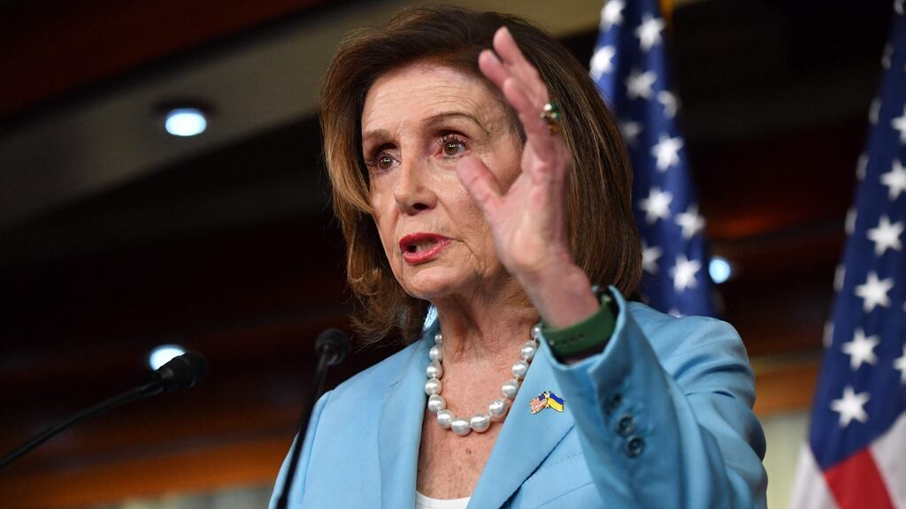 US Speaker of the House, Nancy Pelosi: can no longer take Communion because she supports abortion rights. Photograph: Nicholas Kamm/AFP