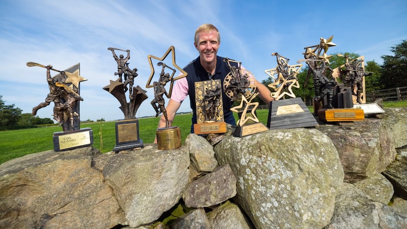 Henry Shefflin with his 11 All Star trophies.