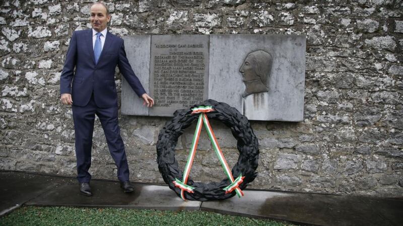 Micheál Martin at the Annual Fianna Fáil Wolfe Tone Commemoration in October in Bodenstown, Co Kildare. Photograph: Nick Bradshaw
