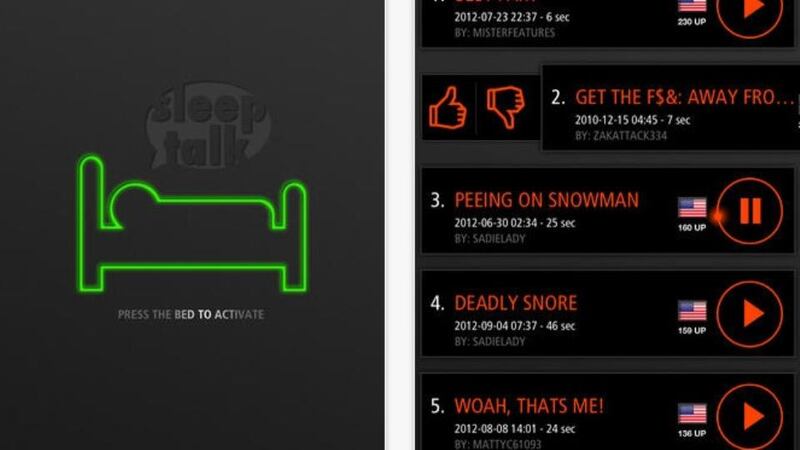 Capture nocturnal nattering by smartphone