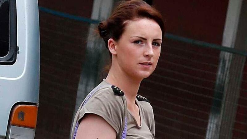 Michaella McCollum Connolly arrives at court at Sarita Colonia prison in Callao. Photograph: Mariana Bazo/Reuters