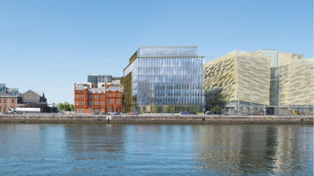 The site at Spencer Dock will have a 169-bed hotel and two office buildings