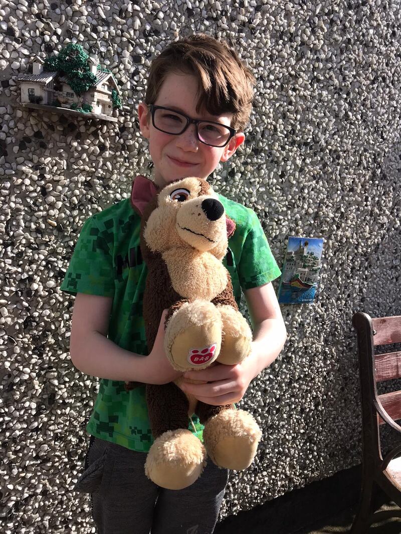 Ollie Morgan with Chase, in Rathfarnham, Dublin.