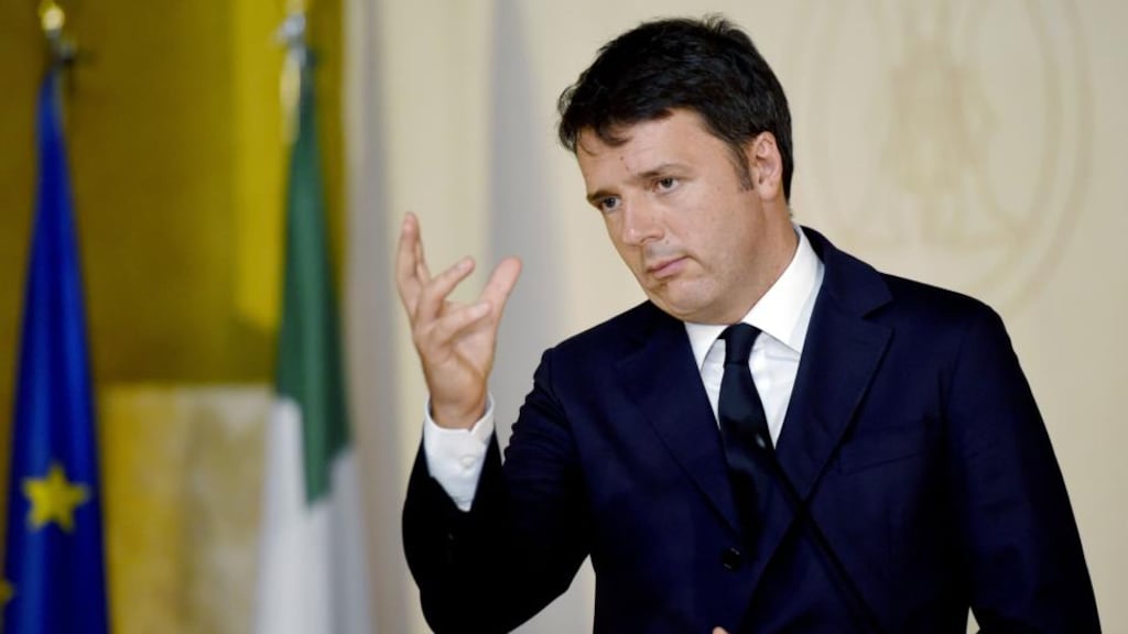 Italy’s prime minister Matteo Renzi: Instead of reforming the public administration or the judiciary, he has opted for a cut in the housing tax. Photograph: Olivier Morin/AFP/Getty Images