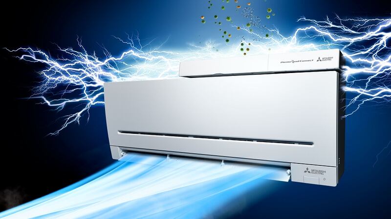 Mitsubishi Electric’s Plasma Quad Technology is a purifying device that significantly improves indoor air quality*