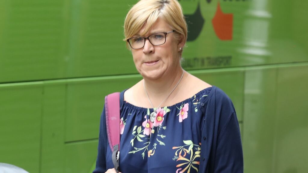Brid McGinn, mother of Niamh and Caoimhe McGinn, who sued over injuries susuffered in a fatal crash on holidays in Spain. Photograph: Collins Courts