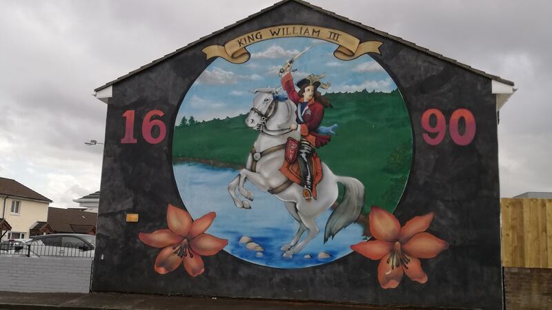 A loyalist mural in the Hammer