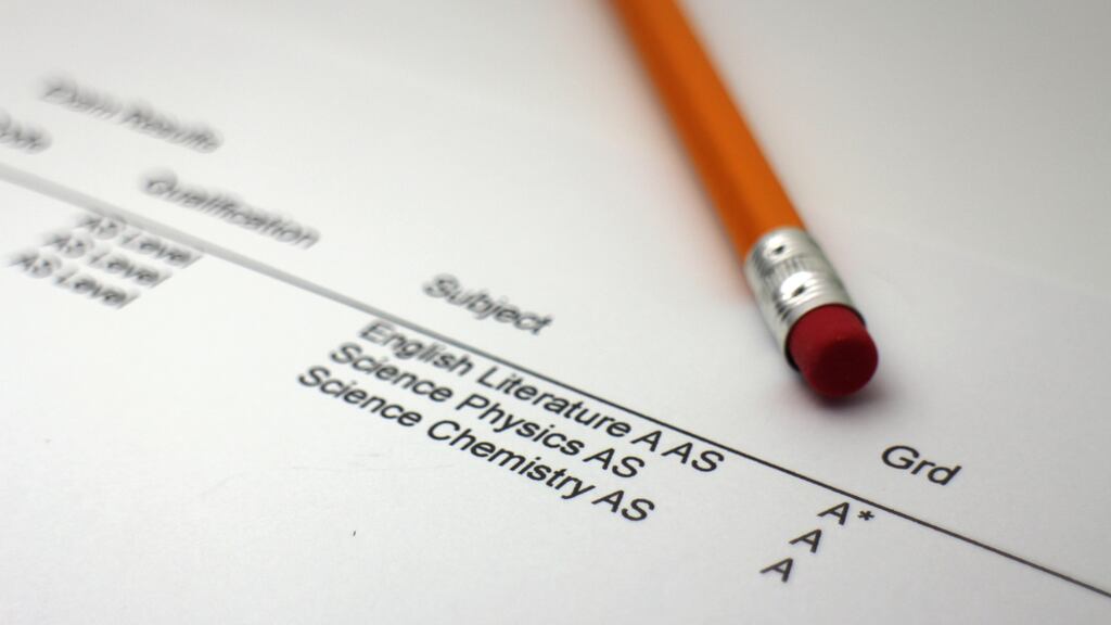 The percentage of students receiving either an A or A* grade increased  7.5 percentage points to 50.8%. Photograph: iStock