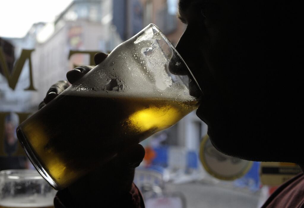 I took the chance of meeting friends for a post-work pint in The Flowing Tide. Photograph: Getty Images