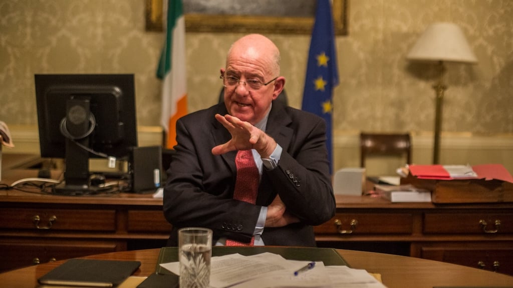 Minister for Justice Charlie Flanagan wants ‘only persons of suitable character’ employed by private security firms. ‘In other words, no criminal convictions,’ he said. Photograph: James Forde