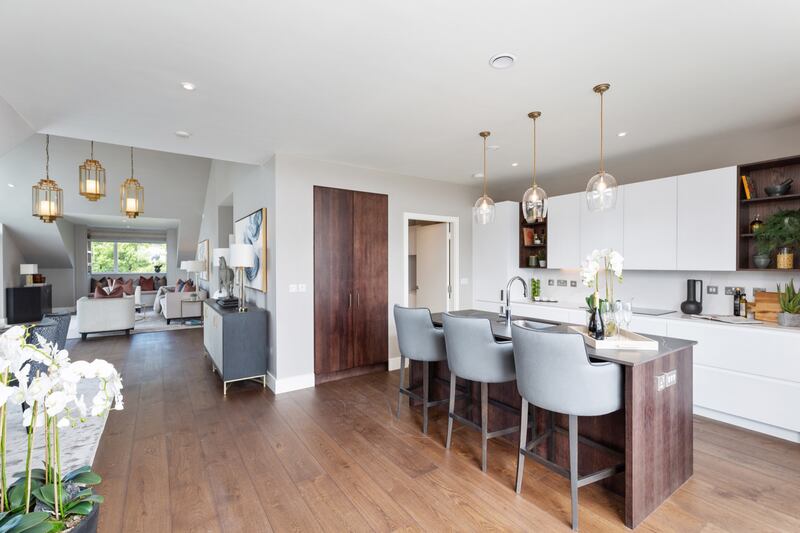 Kitchen of three-bed penthouse