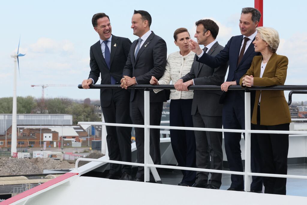 European leaders during the second North Sea Summit. Photograph: Benoit Doppagne/Belga/AFP