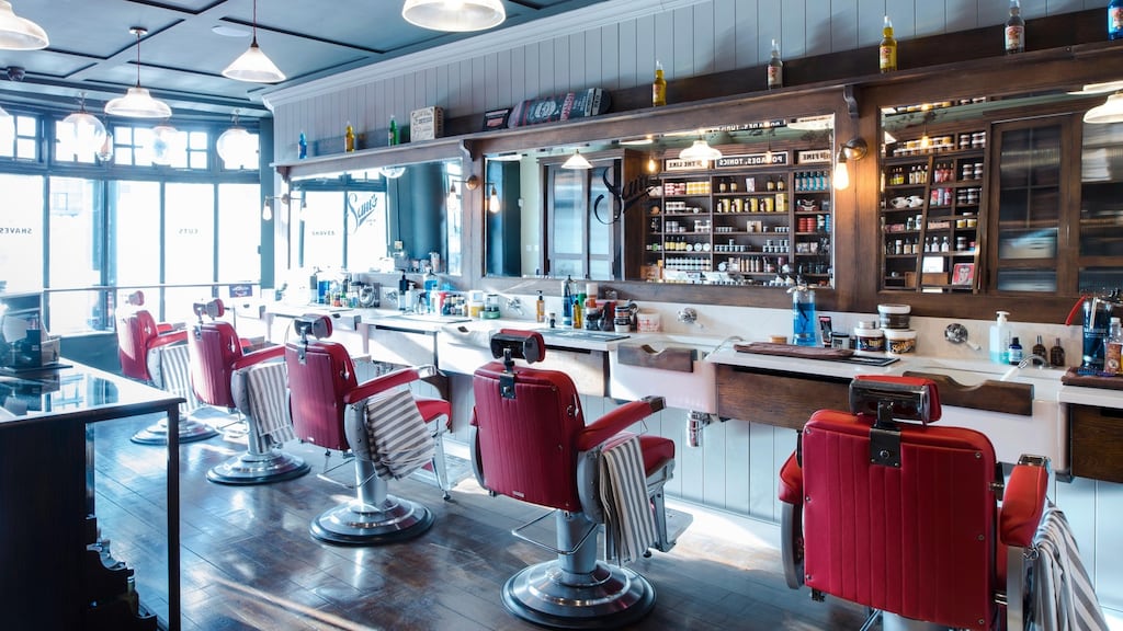 Sam’s Barbers has an authentic vintage atmosphere with every hint of modern comfort and style.