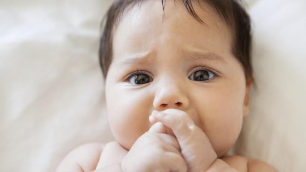A consultant paediatric dental surgeon has said teething is “a natural, gentle and benign process, just like growing nails or hair”. Photograph: Getty Images