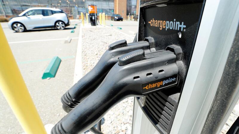 A home charging point is something that is reckoned to be de rigueur when it comes to electric motoring. Photograph: John G Mabanglo/EPA