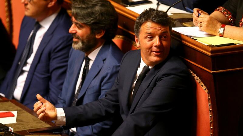 Matteo Renzi: “There is only one country left, and that is France. Emmanuel Macron will be the leader, the kingmaker for the next five years.” Photograph: Alessandro Bianchi