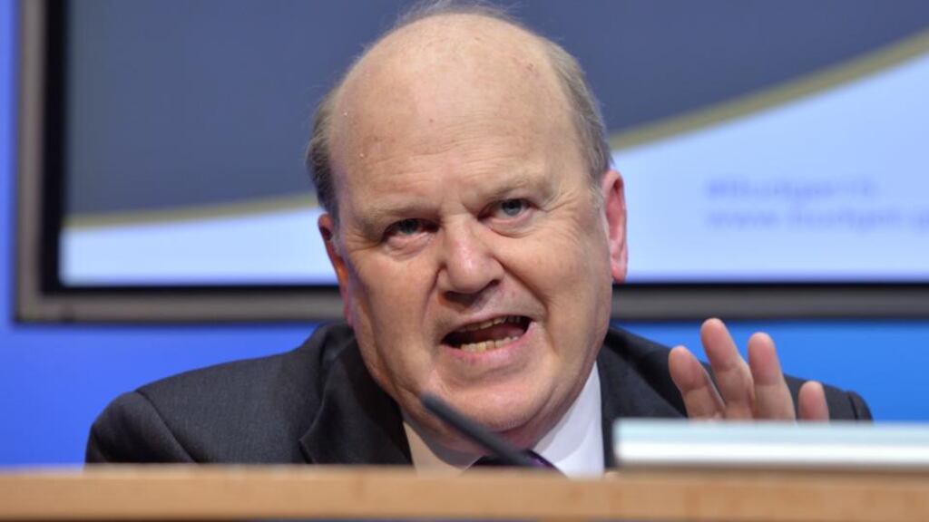 Michael Noonan told IBRC chairman Alan Dukes and chief executive Mike Aynsley that he was “ very uneasy” with the relationship between the department and the IBRC and that his “confidence was wearing quite thin at this stage”. Photograph: Alan Betson