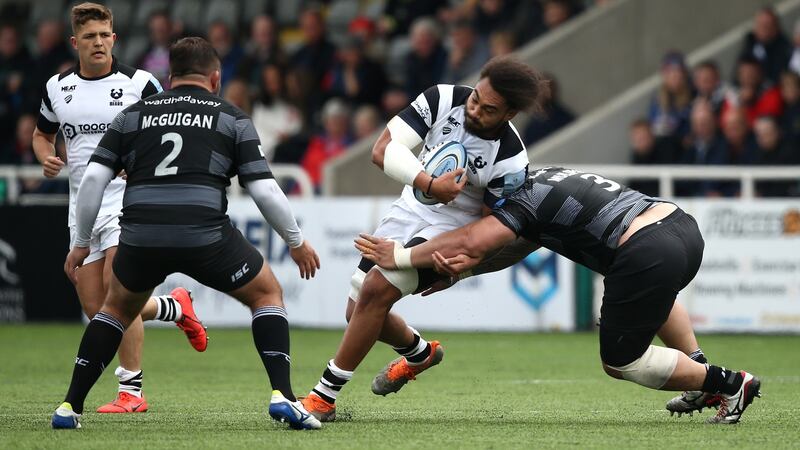 Samoa captain Chris Vui carries for club side Bristol Bears. Photograph: Jan Kruger/Getty