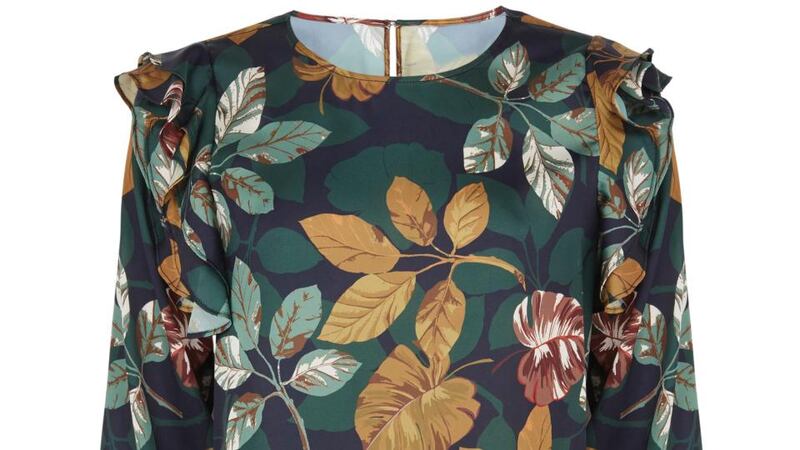 Frill and leaf print blouse, €34 from M&S