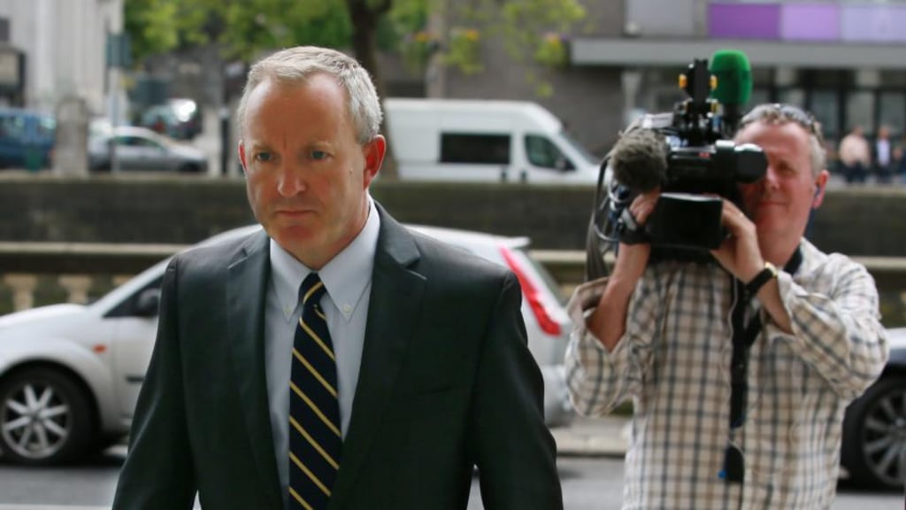 Consultant surgeon Joe McGrath, who works at Our Lady’s Hospital in Navan, leaves the Four Courts in Dublin today after he was issued with an apology from the HSE. Photograph: Collins
