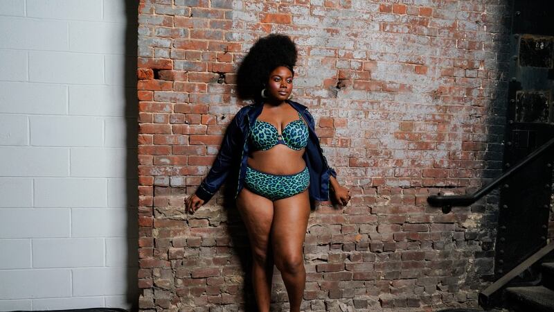 Model backstage at the Savage X Fenty show. Photograph: Rebecca Smeyne/The New York Time