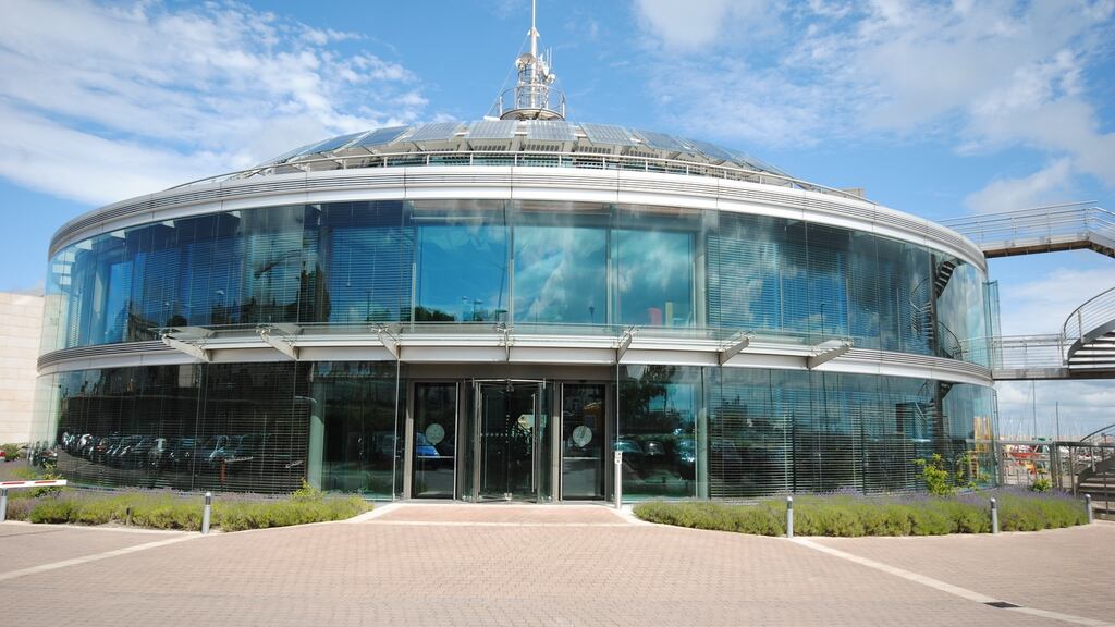 The distinctive offices of the Commissioner of Irish Lights on Harbour Road in Dún Laoghaire, Co Dublin