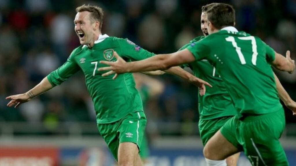 Ireland will retain the management team of Martin O’Neill, Roy Keane and the backroom staff for the next two years. Photograph: Donall Farmer/Inpho
