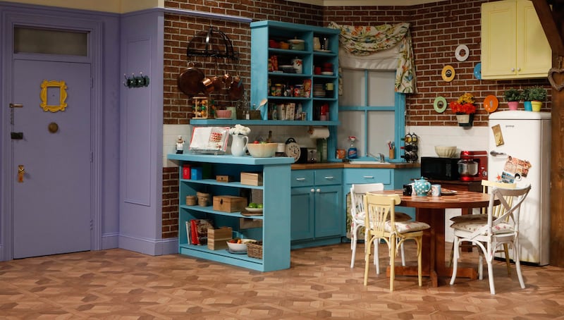 Interactive recreated sets including Monica’s kitchen from the TV show. Photograph: Leon Farrell/Photocall Ireland