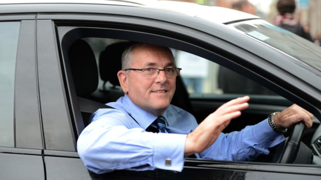 John McGuinness, Chairman, arriving at Leinster House to attend the Public Accounts Committee (PAC) hearing, today. Photograph: Eric Luke / The Irish Times