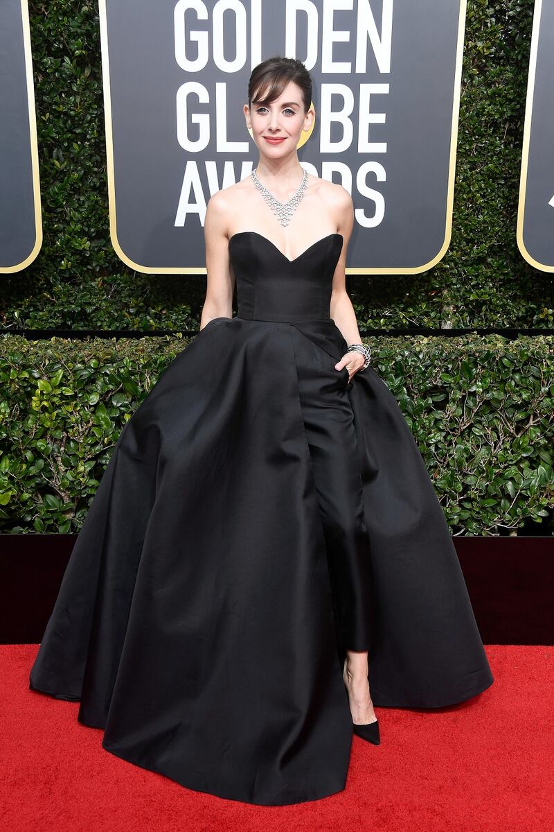 Alison Brie at the 75th Annual Golden Globe Awards. Photograph: Frederick M Brown/Getty Images
