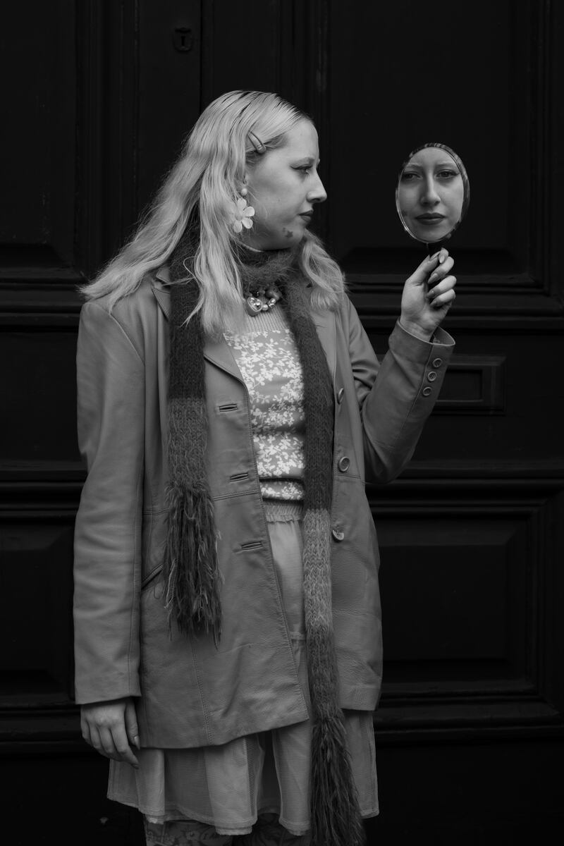 Charlotte Oppermann thinks “of the impending doom of not having housing. I just want to emigrate. Ireland is a beautiful country with so much history. We need to honour that but it is hard to do if we have to emigrate. We won’t be able to create culture here if we have to leave.” Photograph: Deirdre Brennan