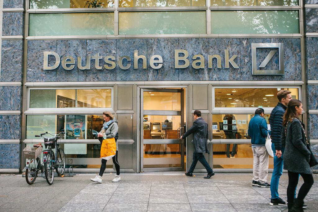 Higher interest rates and buoyant trading has helped buoy profit at Deutsche Bank.
