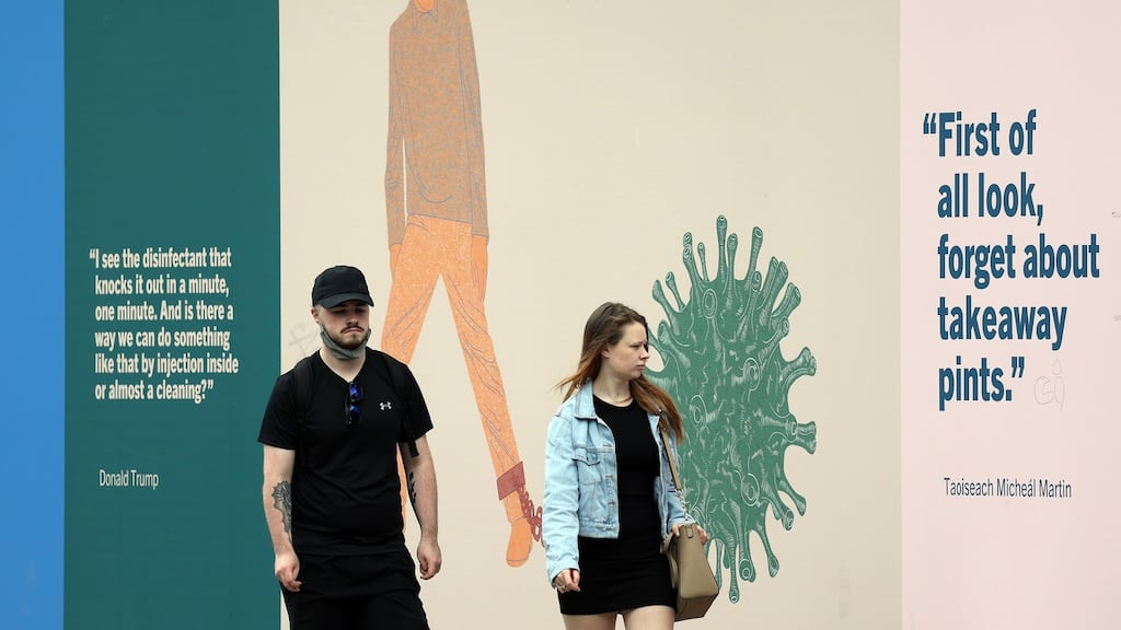 The Science Gallery, Pearse Street: It has been quite clear for some time now that when it comes to this pandemic, this is now a race between the virus and the vaccinations. Photograph: Nick Bradshaw/The Irish Times