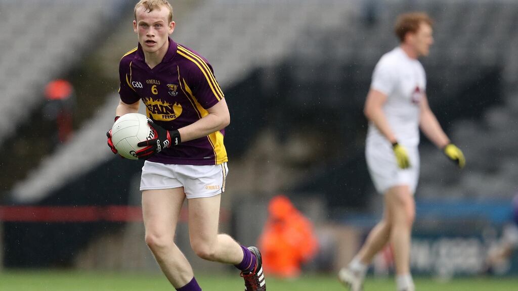 Simon Donohoe was the hero for Shelmaliers in the Wexford SFC final. Photograph: Ryan Byrne/Inpho