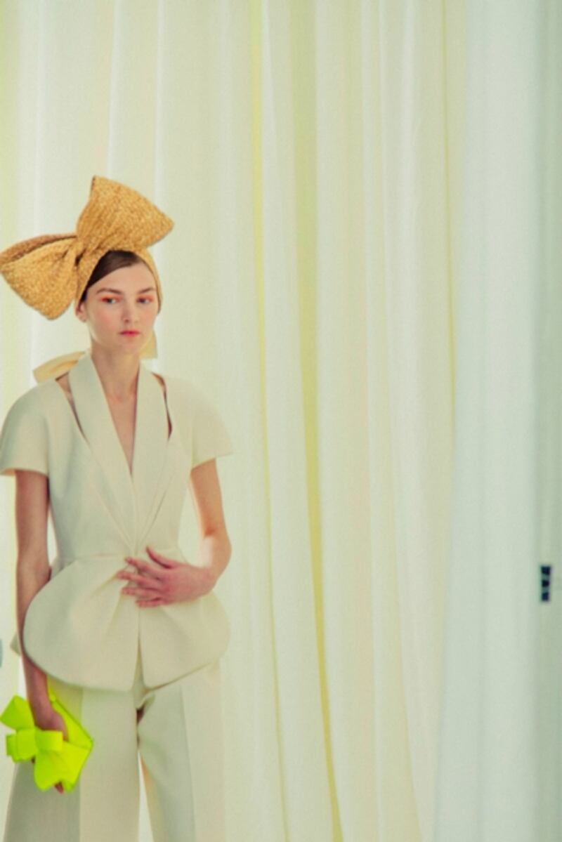 White knotted blazer by Delpozo, €1,850, from Brown Thomas