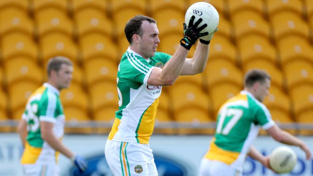 Offaly’s Shane Dooley in action for the footballers. He will concentrate on hurling with Offaly for now. Photograph: James Crombie/Inpho