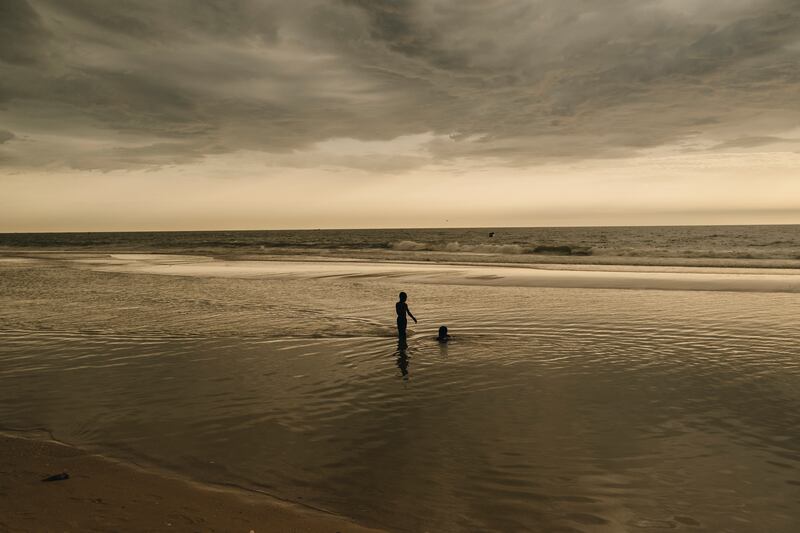 A storm approaching the beach in the Langue de Barbarie. Photograph: Sirio Magnabosco
