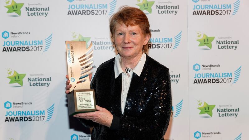 Historian Catherine Corless,  who received a special award for investigative research at the NewsBrands Ireland Journalism Awards.