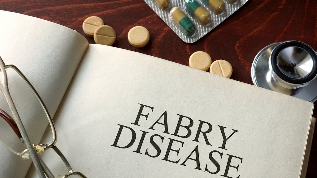 Fabry disease is a rare condition where the body does not break down a particular type of fat, which then builds up in cells of blood vessels and organs