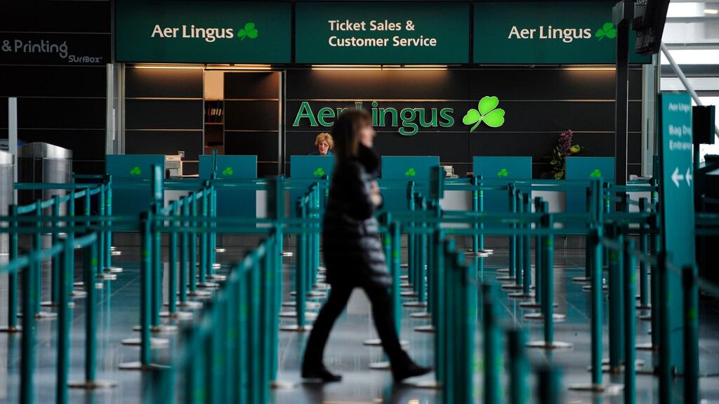 “Surely one board for Terminal 1 and another for Terminal 2 with clear markings would be a good idea.” Photograph: Aidan Crawley/Bloomberg